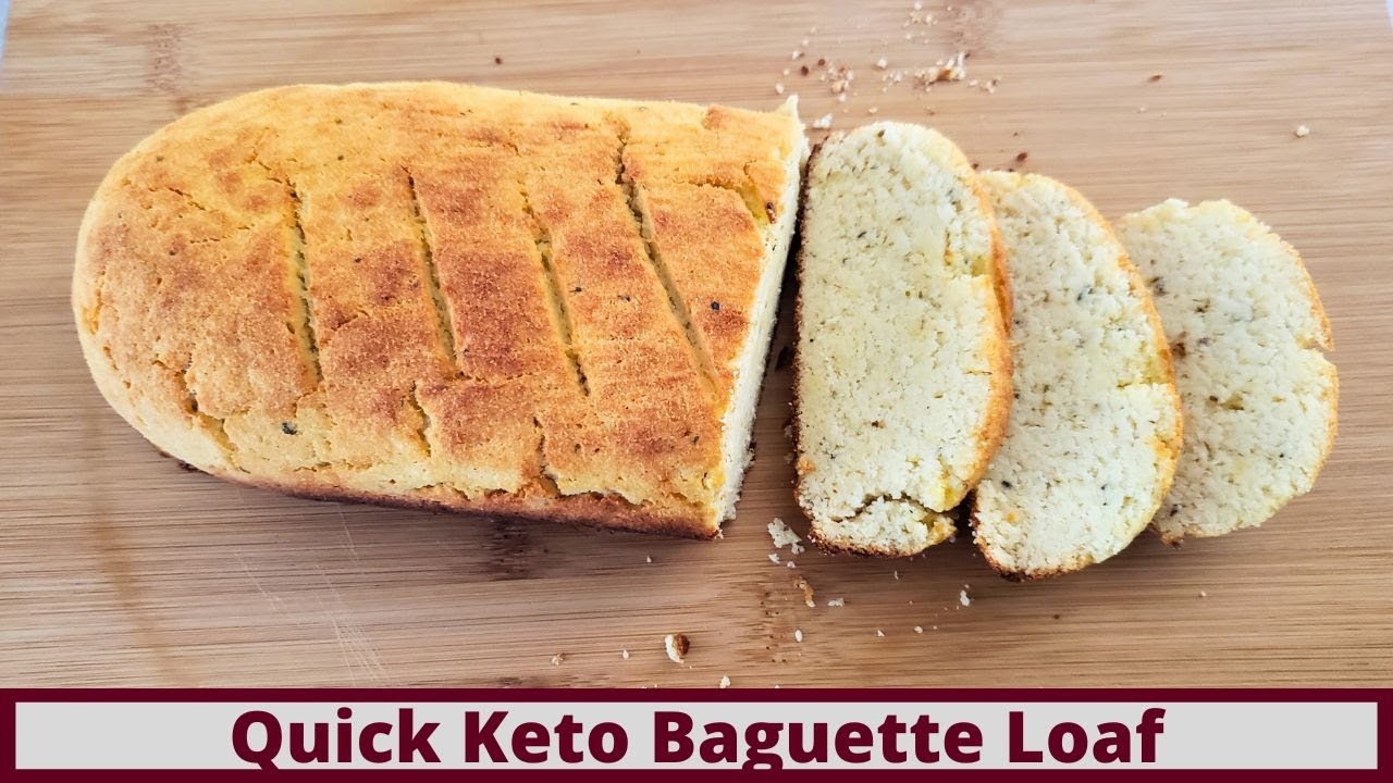 The Easiest Keto Baguette Loaf (Nut Free and Gluten Free)