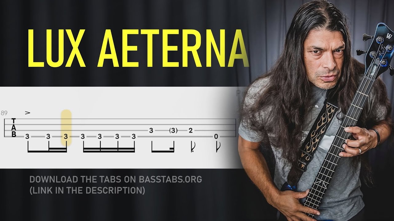 Metallica Lux Aeterna ISOLATED BASS + TAB