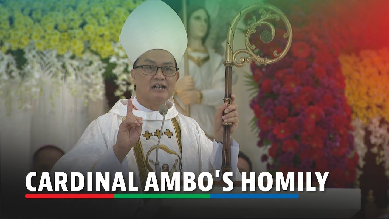 WATCH: Cardinal Ambo delivers homily during thanksgiving mass | ABS-CBN News