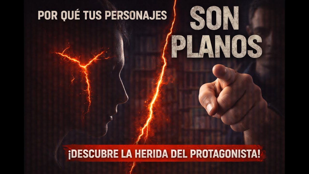 Por qué tus personajes son PLANOS (Y cómo escribir la HERIDA REAL)