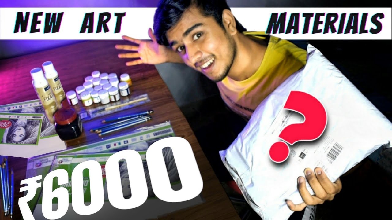 Bought NEW ART MATERIALS😍 | Worth ₹6000 !😳#artmaterials #artmaterialcollections