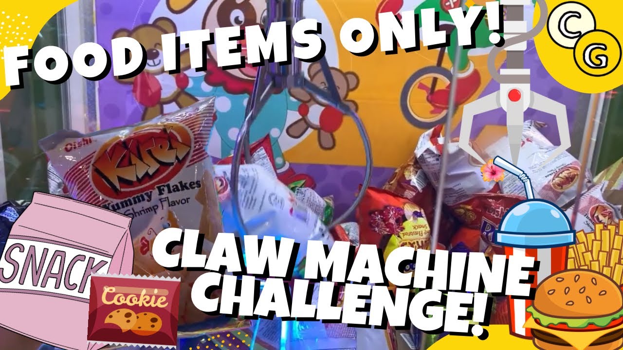 FOOD ITEMS ONLY CLAW MACHINE CHALLENGE IN THE PHILIPPINES! | Claw Gamer