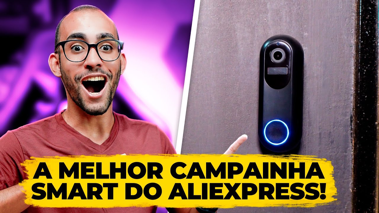 CAMPAINHA INTELIGENTE TOP DO ALIEXPRESS! GRAVA TUDO, COM BATERIA BOA, TEM APP SMART E MUITO MAIS!