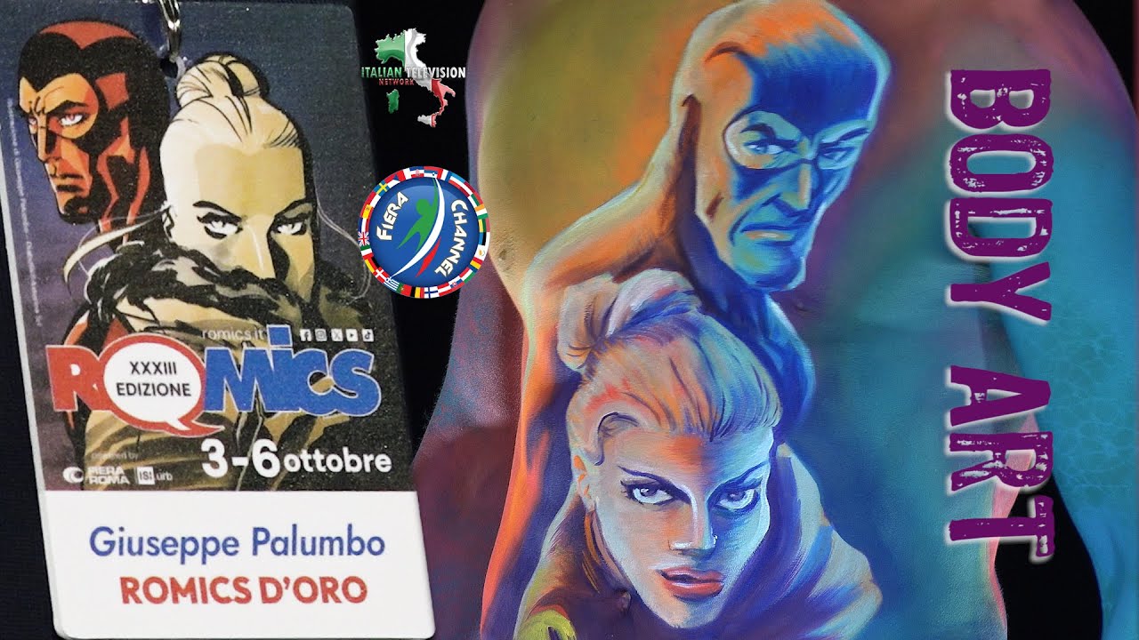 Diabolik e Ramarro | Body Art dedicato alle opere di Giuseppe Palumbo a Romics 33