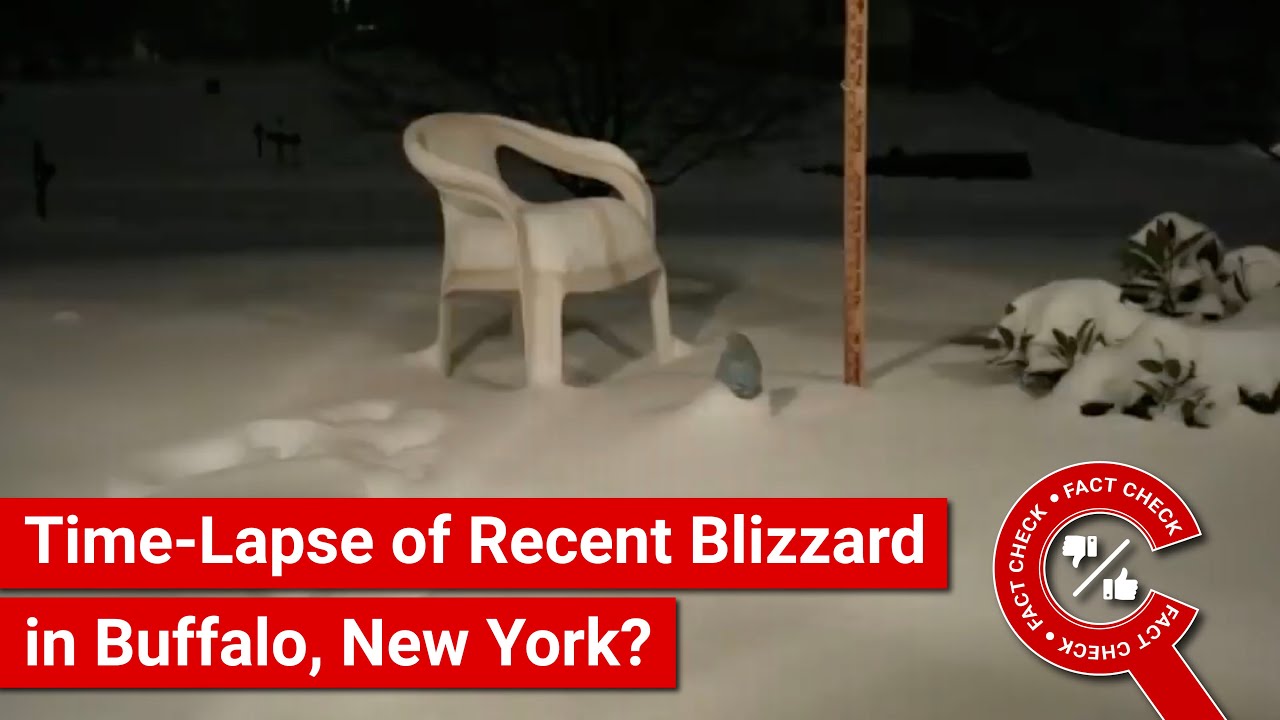 FACT CHECK: Viral Video Shows Time-Lapse of Recent Blizzard in Buffalo, New York?