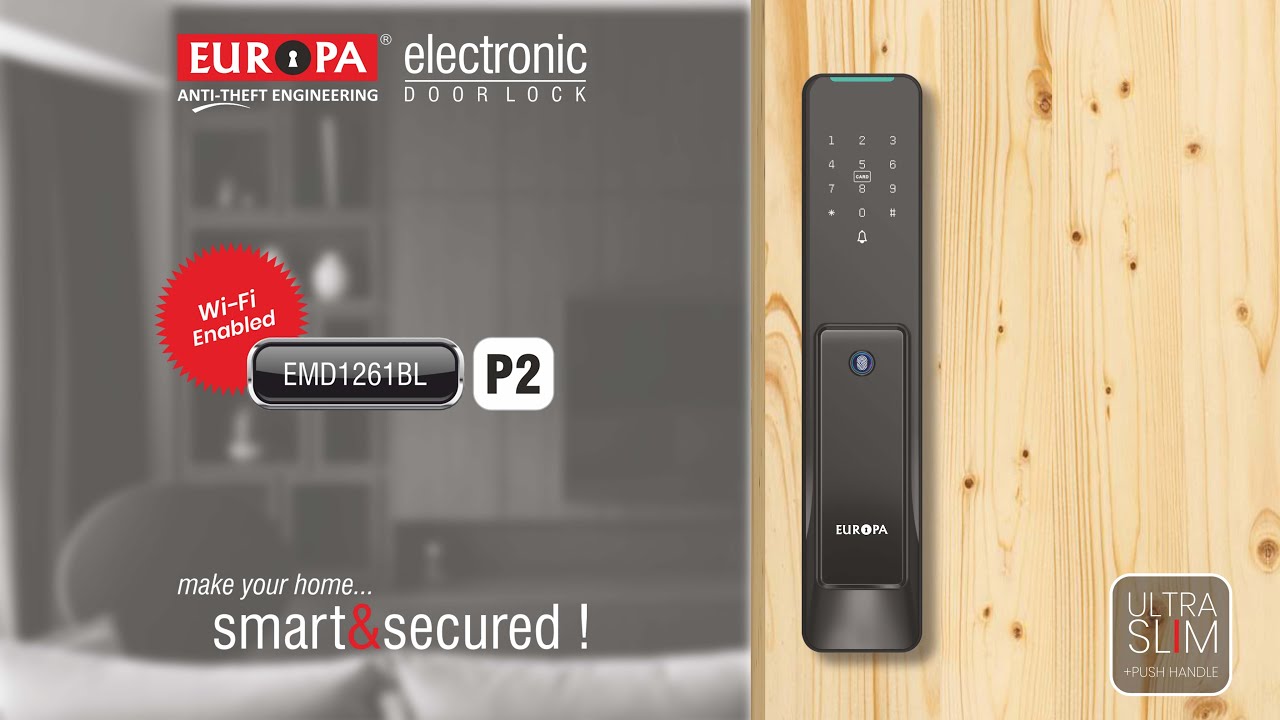 Europa  Electronic Lock  EMD1261BL ( P2 ) Features