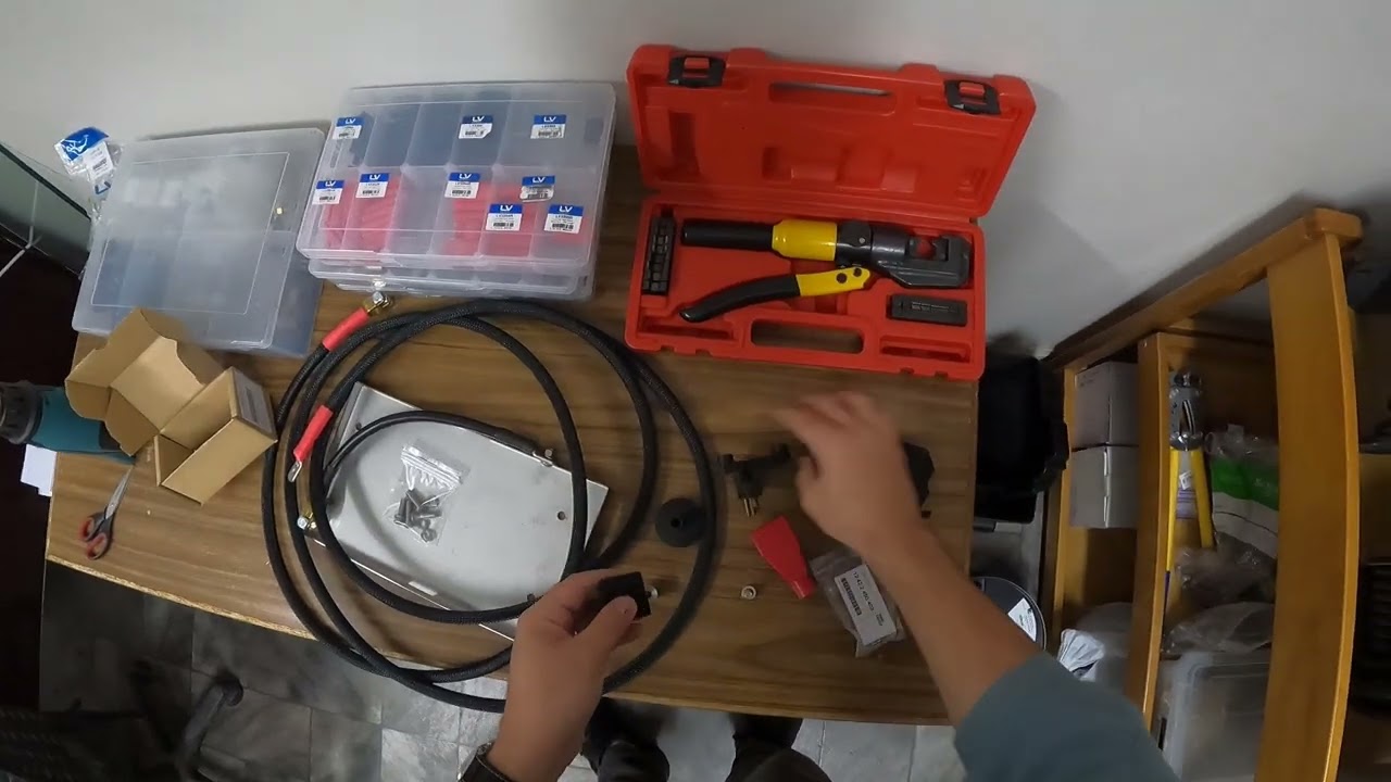 BMW E30 Convertible/Cabriolet Battery Relocation Kit Components
