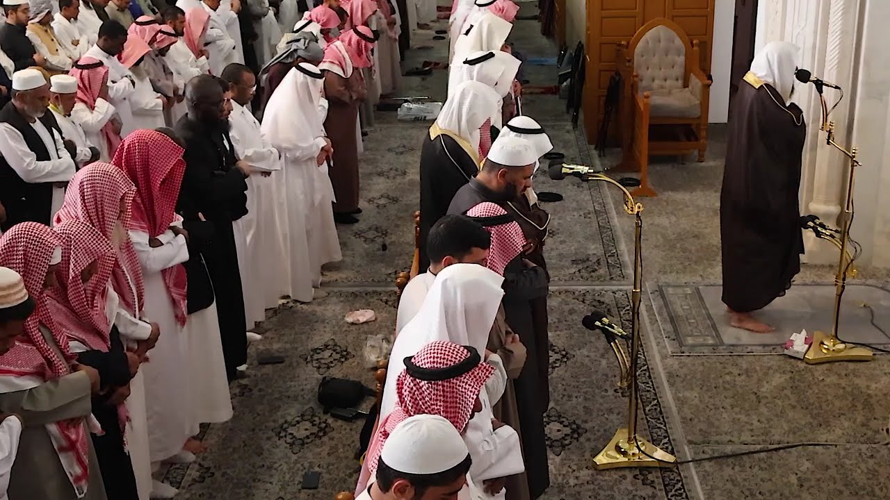 صلاة  الجمعة# 7 رمضان 1446هـ# الشيخ ا . د سليمان الرحيلي تبليغ المؤذن . عبد الكريم الايوبي