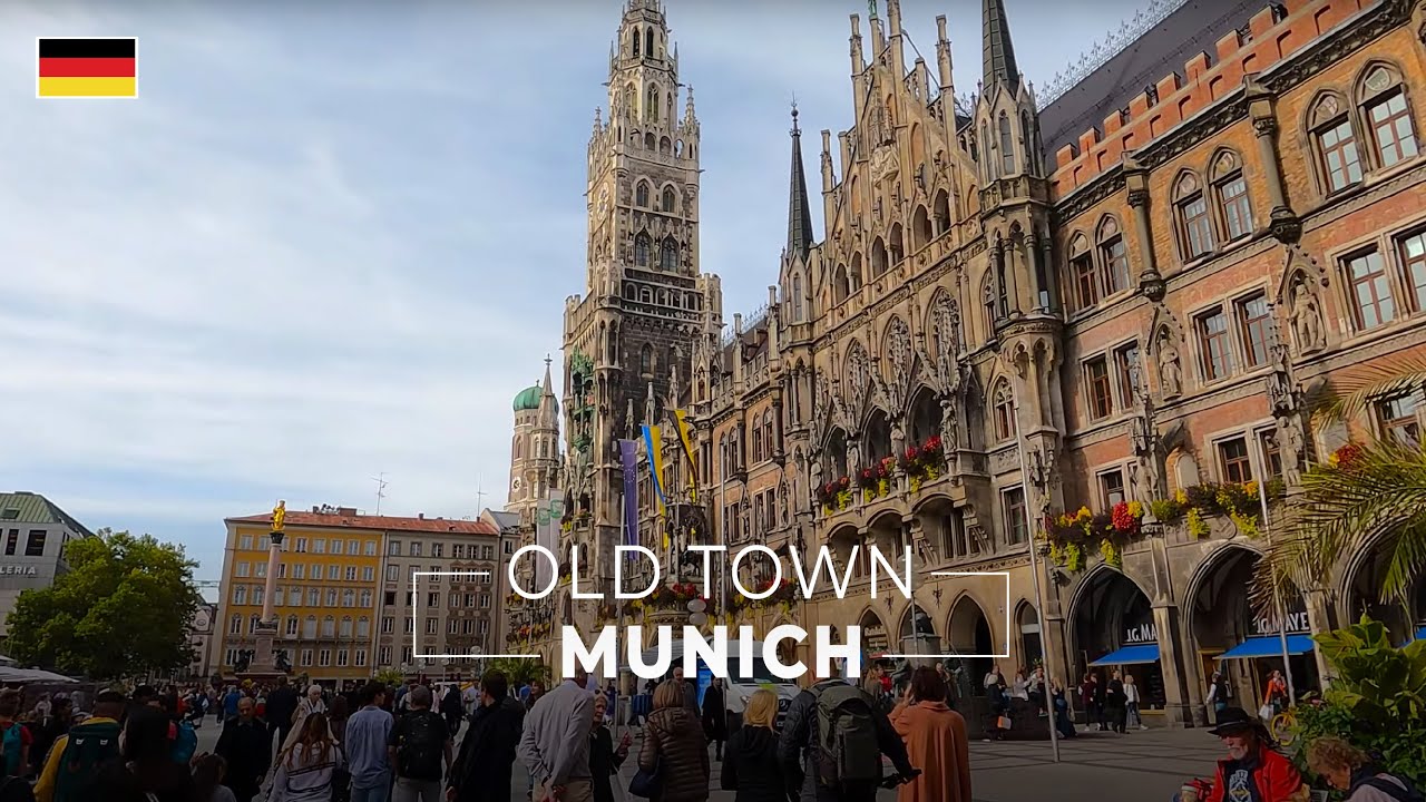 Munich Old Town Walking Tour [Fall 2022][4K]