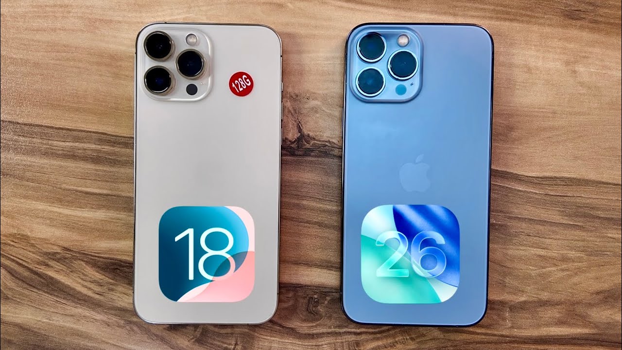 iOS 18 vs iOS 26 on iPhone 13 Pro Max