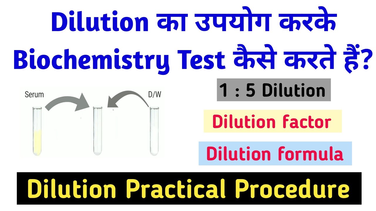 How to make a 1 to 5 dilution of serum in saline?