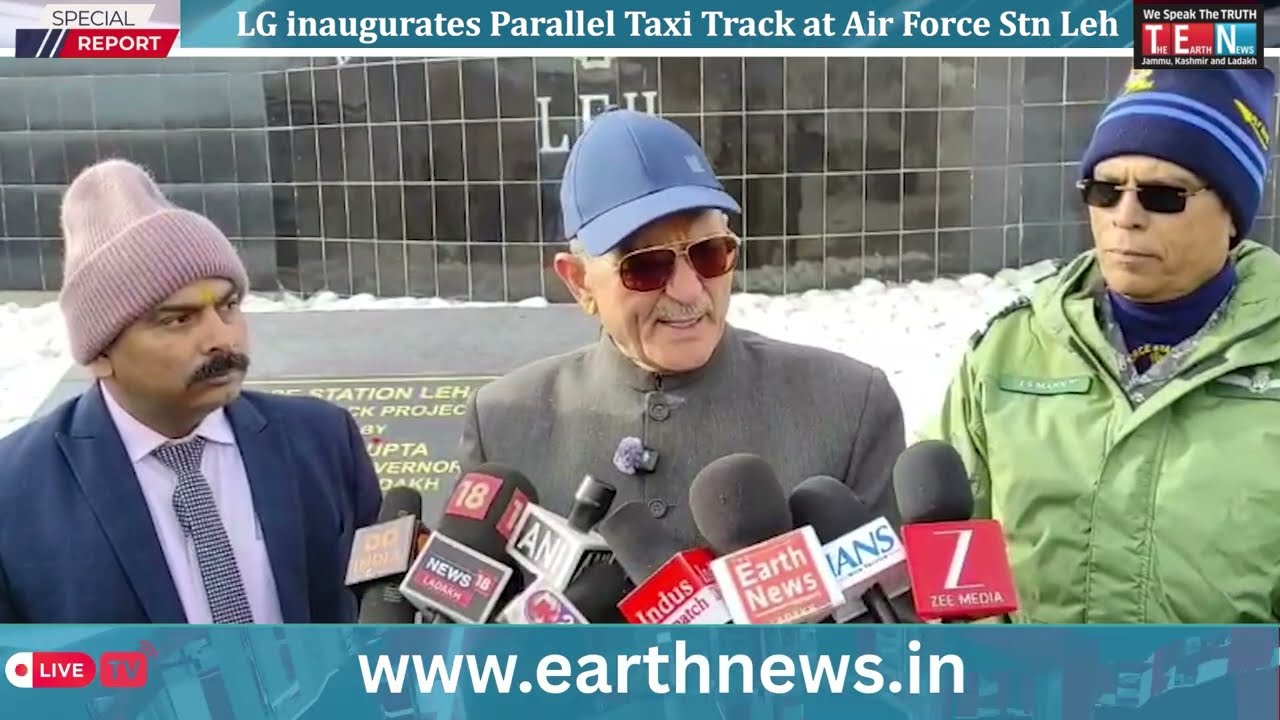 LG inaugurates Parallel Taxi Track at Air Force Stn Leh, boosting heavy aircraft operations & safety