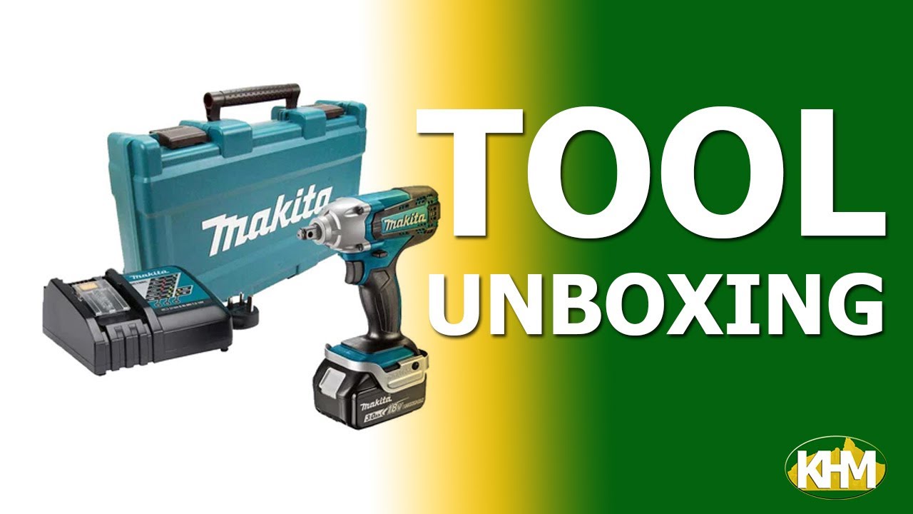 Makita DTW190RF 18V Cordless Impact Wrench LXT Series Quick Unboxing