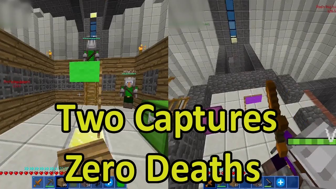 Fast 2 Captures in Minetest CTF