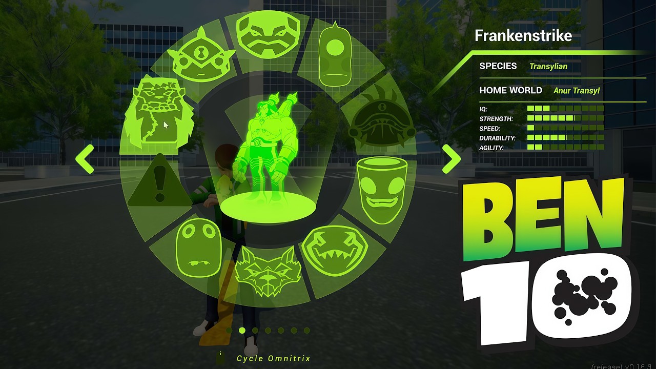 Frankenstrike Transformation and Gameplay | Galvan Ben 10 Open world Game