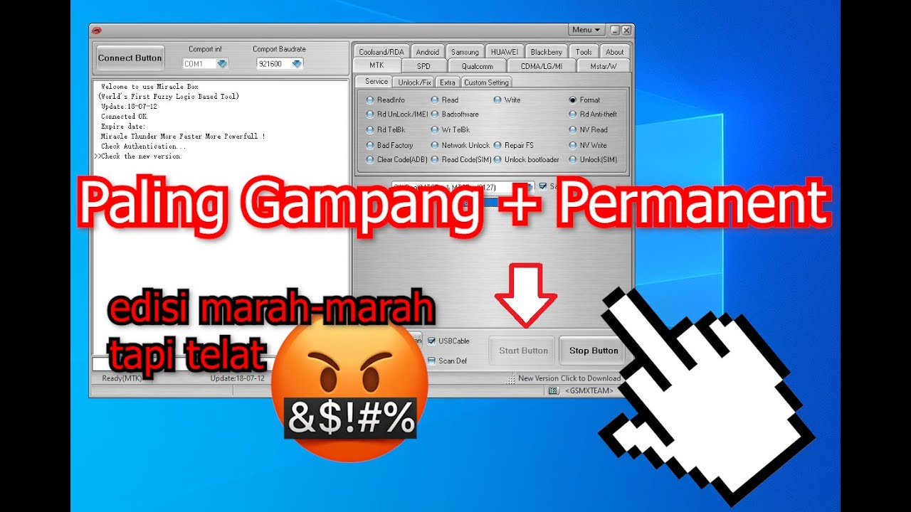 Fix Start Button Miracle Thunder 2.82 Work