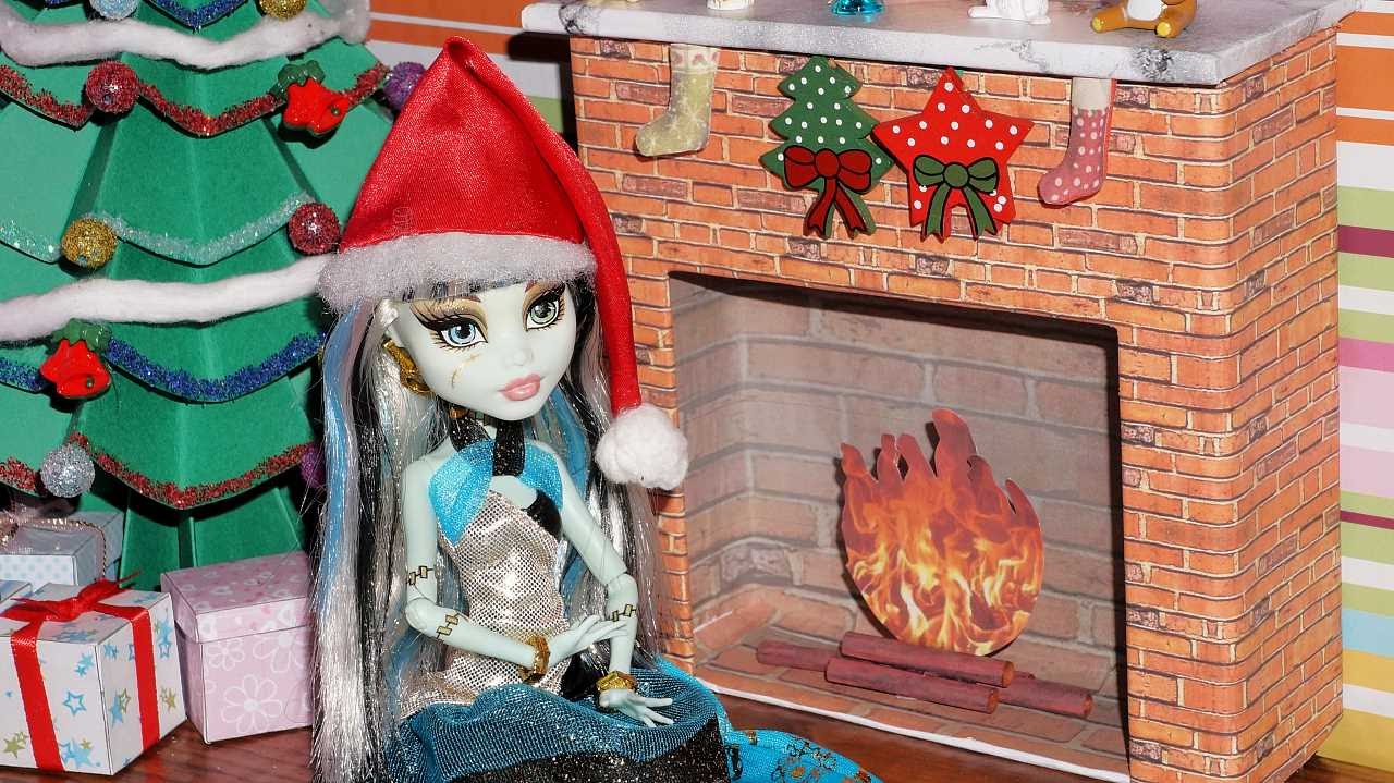 How to make a doll fireplace (Monster High, EAH, Barbie, etc)