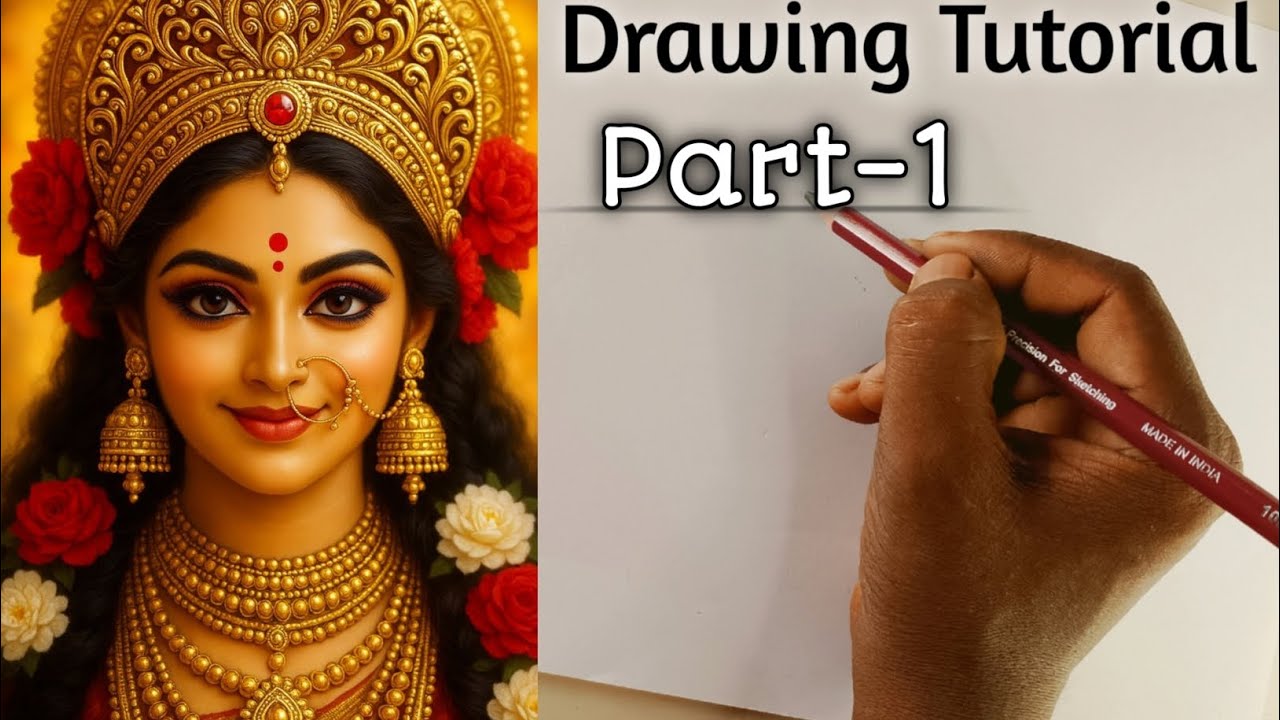 Draw With Me - Laxmi Mata Drawing//Lakshmi Mata Drawing//Diwali special