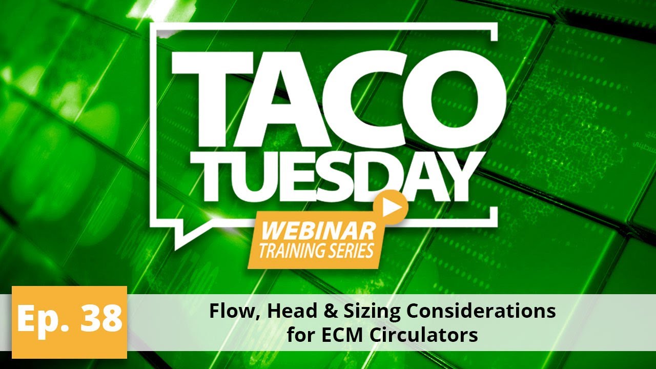 Flow, Head & Sizing Considerations for ECM Circulators