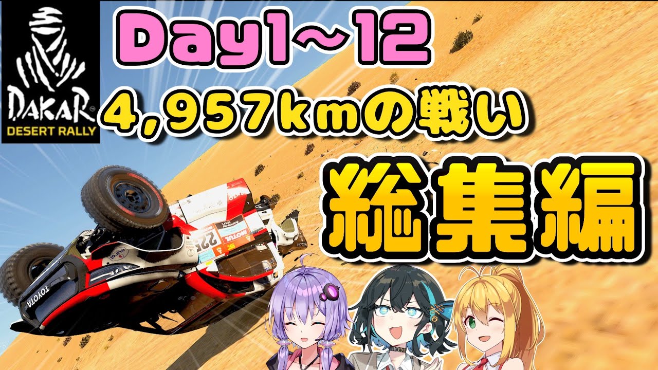 【DakarDesertRally】4,957kmの戦いの総集編！！　マキモカゆかりのDakar Rally 2021 挑戦記  Day1～12【VOICEROID･PEAK実況】