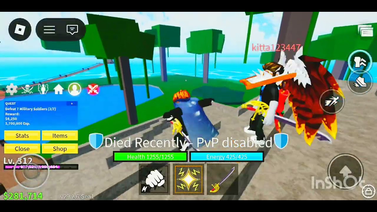 I try to do pvp with a 1000 level player