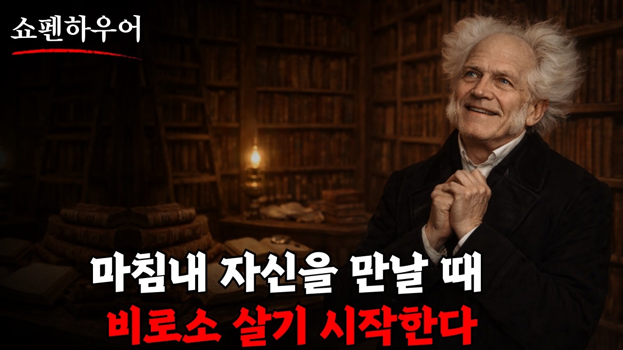 당신은 자신을 만날 때에만 비로소 살기 시작한다 | 쇼펜하우어