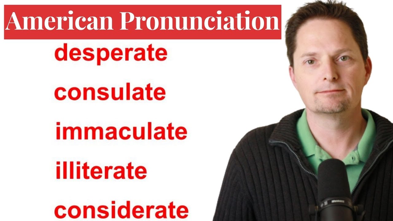 ADVANCED VOCABULARY / AMERICAN PRONUNCIATION /How to Pronounce -ATE in English, PART 3
