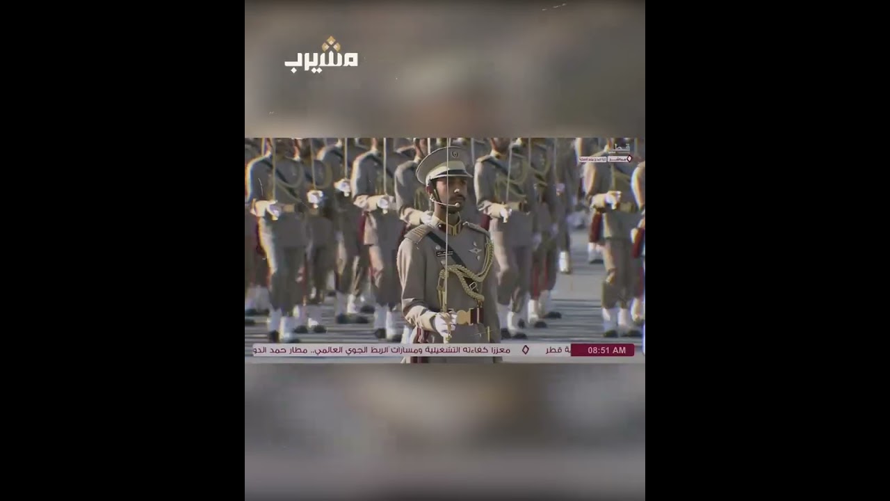 دخول طابور العرض استعدادًا لحفل تخرج اللكليات العسكرية