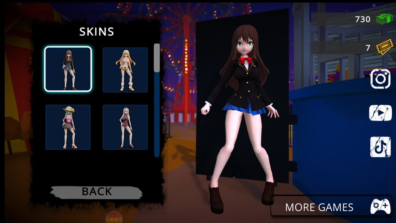ANIME GIRL - CLOWN HORROR || First Look Gameplay Android