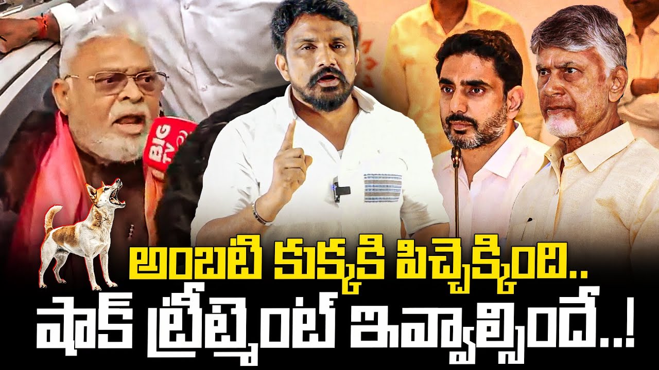 అంబటి కుక్కకి పిచ్చెక్కింది.. షాక్ ట్రీట్మెంట్ ఇవ్వాల్సిందే | Ambati Rambabi Comments on Chandrababu