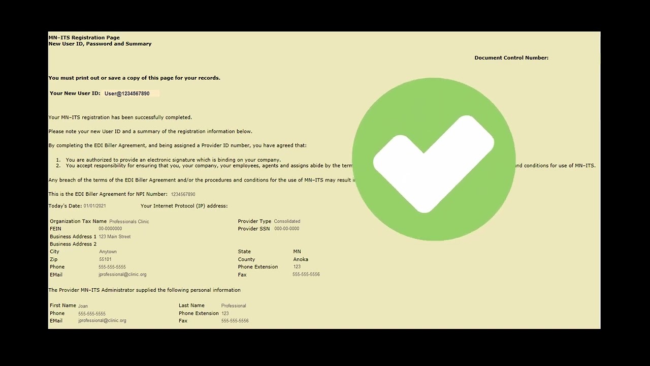 Registering Your MN–ITS Account