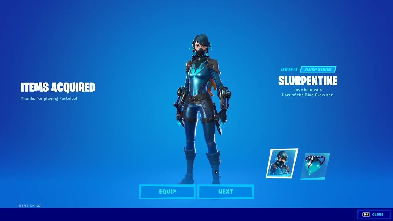 Buying The Slurpentine Outfit In Fortnite