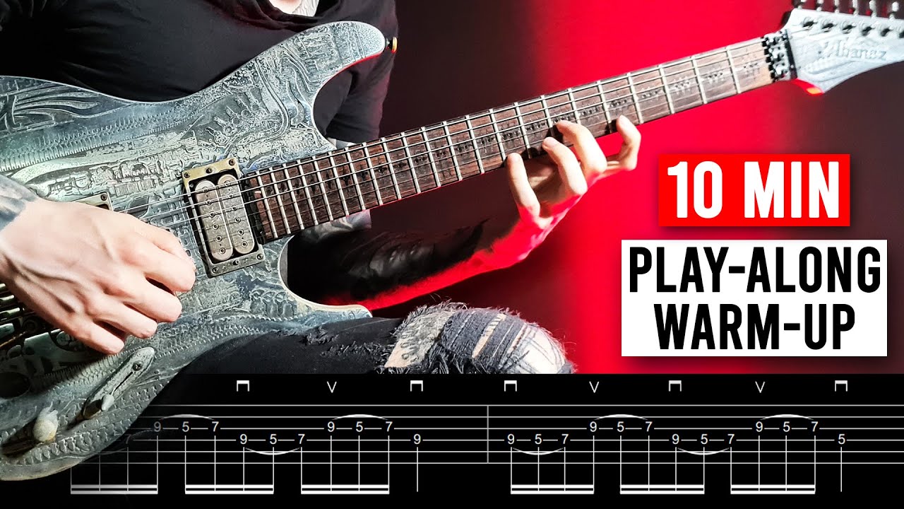 BEST 10 MIN GUITAR WARM-UP - finger exercises, legato, stretching & more