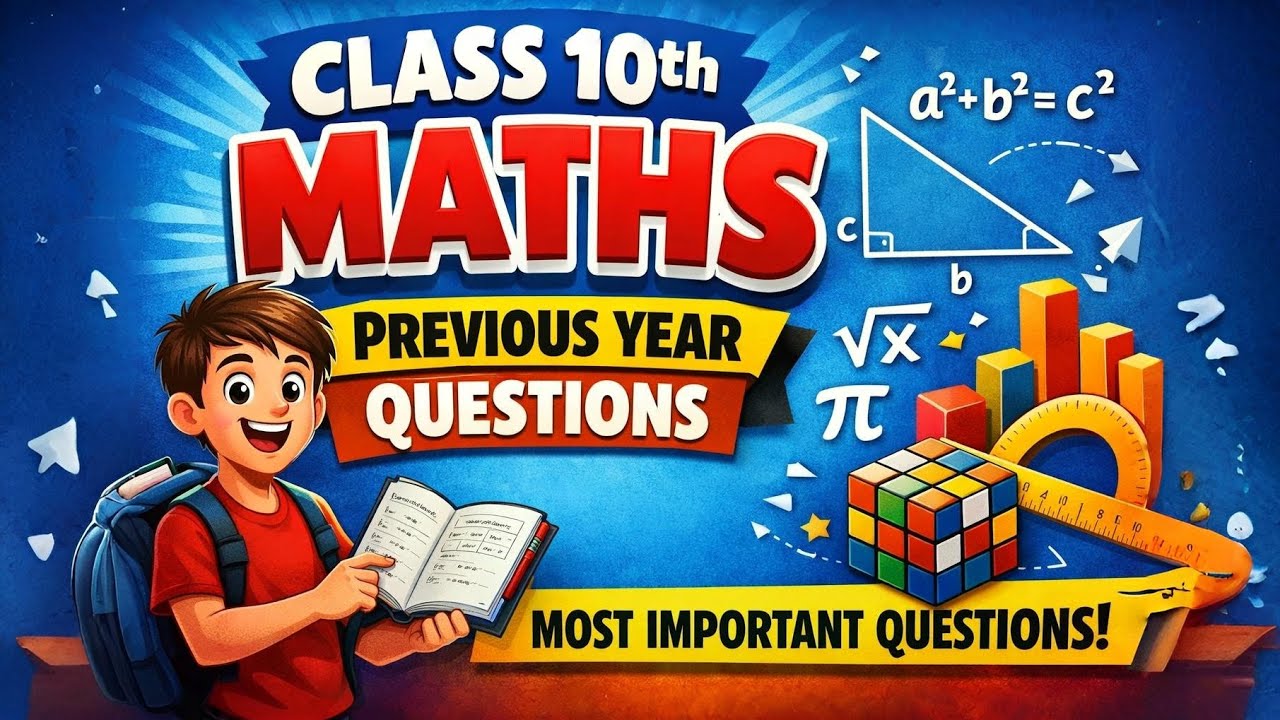 10th Maths PYQ Solution in Hindi | बोर्ड परीक्षा के लिए महत्वपूर्ण प्रश्न