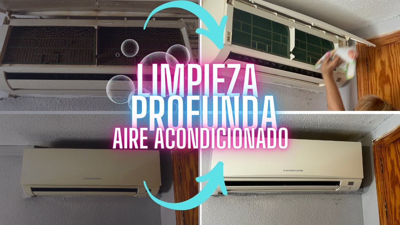 💦AIRE ACONDICIONADO Y AGUA OXIGENADA💦 LIMPIEZA PROFUNDA 🧼 | RESULTADOS INCREÍBLES ✨  PASO A PASO