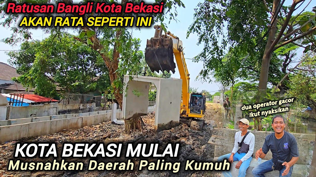 RATUSAN PENGHUNI BANGUNAN LIAR MULAI KETAR KETIR❗️KOTA BEKASI LANJUT KEBUT PEMBUATAN JALAN BARU❗️