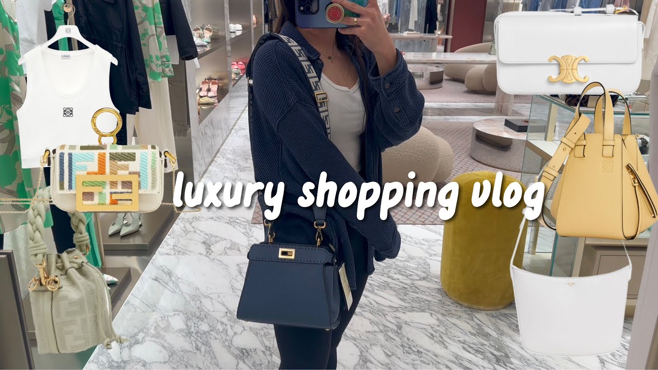SHOPPING VLOG 🛍️ Fendi Peekaboo, Loewe RTW, & Celine Bags