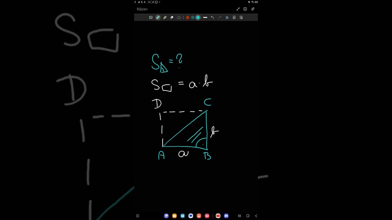 Jak spoč&iacute;tat obsah pravo&uacute;hl&eacute;ho troj&uacute;heln&iacute;ku? #maths #triangle #tricks #psimatika #clever #umimto