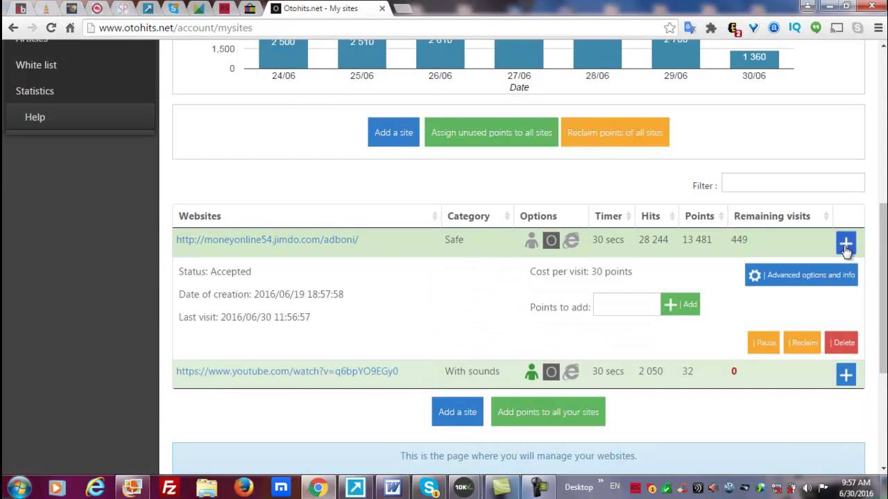 ADBONI НАСТРОЙКИ Авто Серфинга OTOHITS