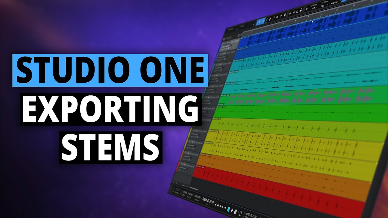 Studio One | How to Export Stems