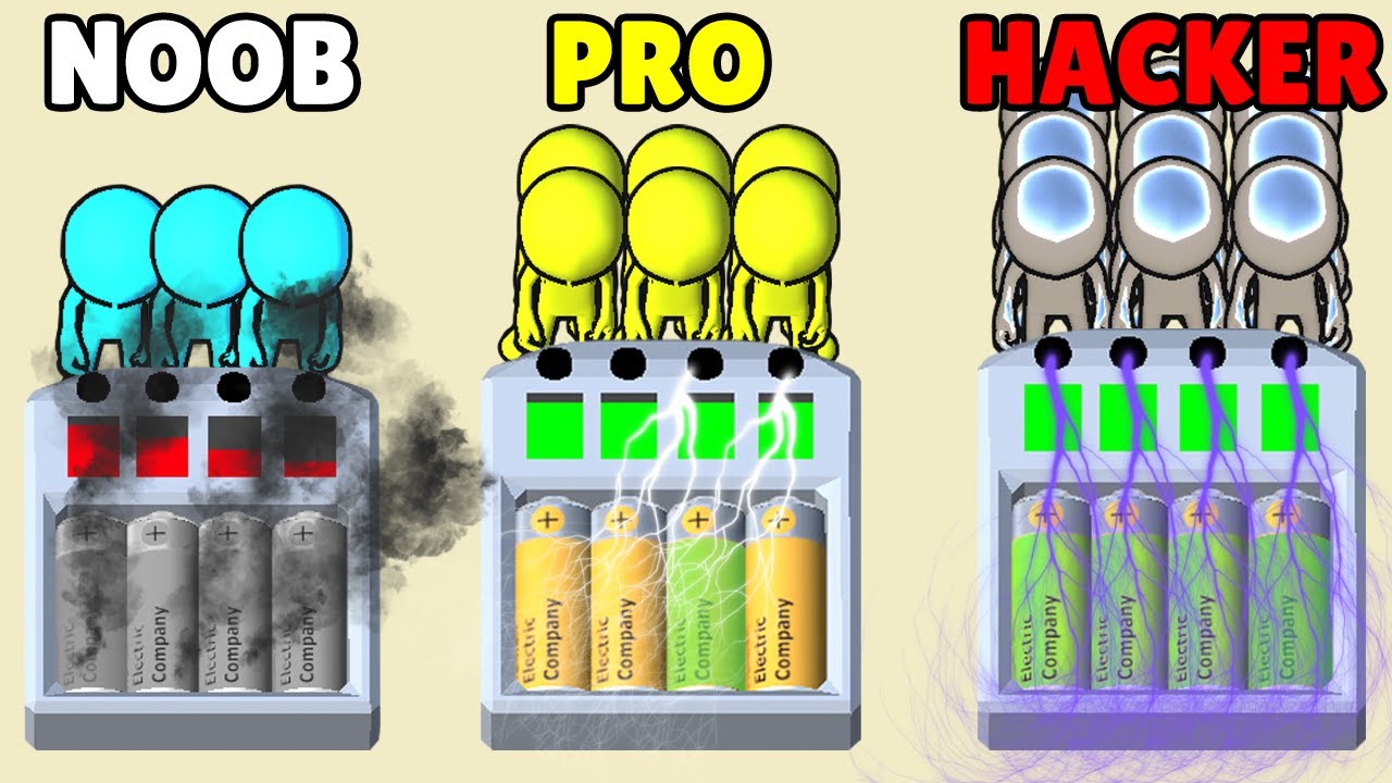 NOOB vs PRO vs HACKER in Human Electric Company