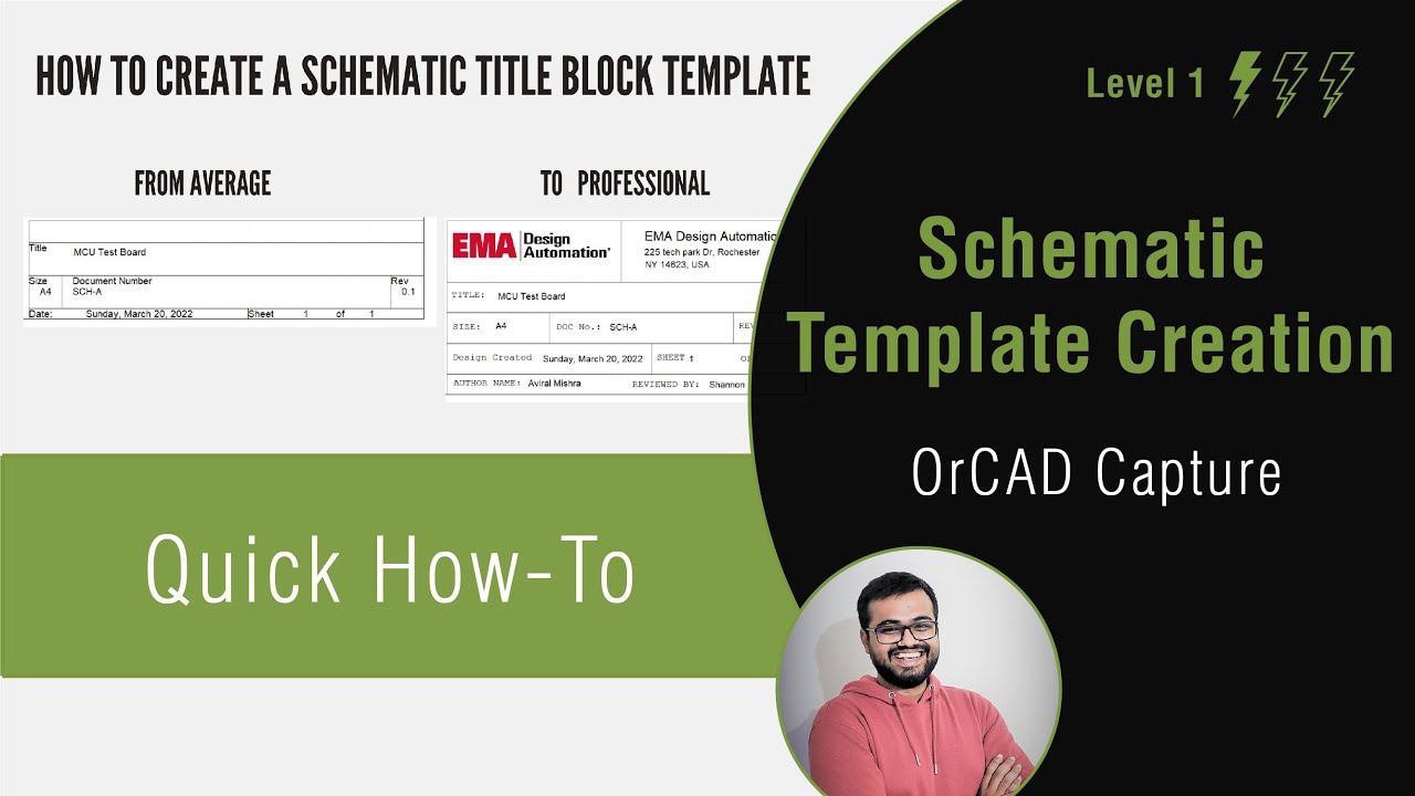 How to Create Schematic Templates (In OrCAD Capture)
