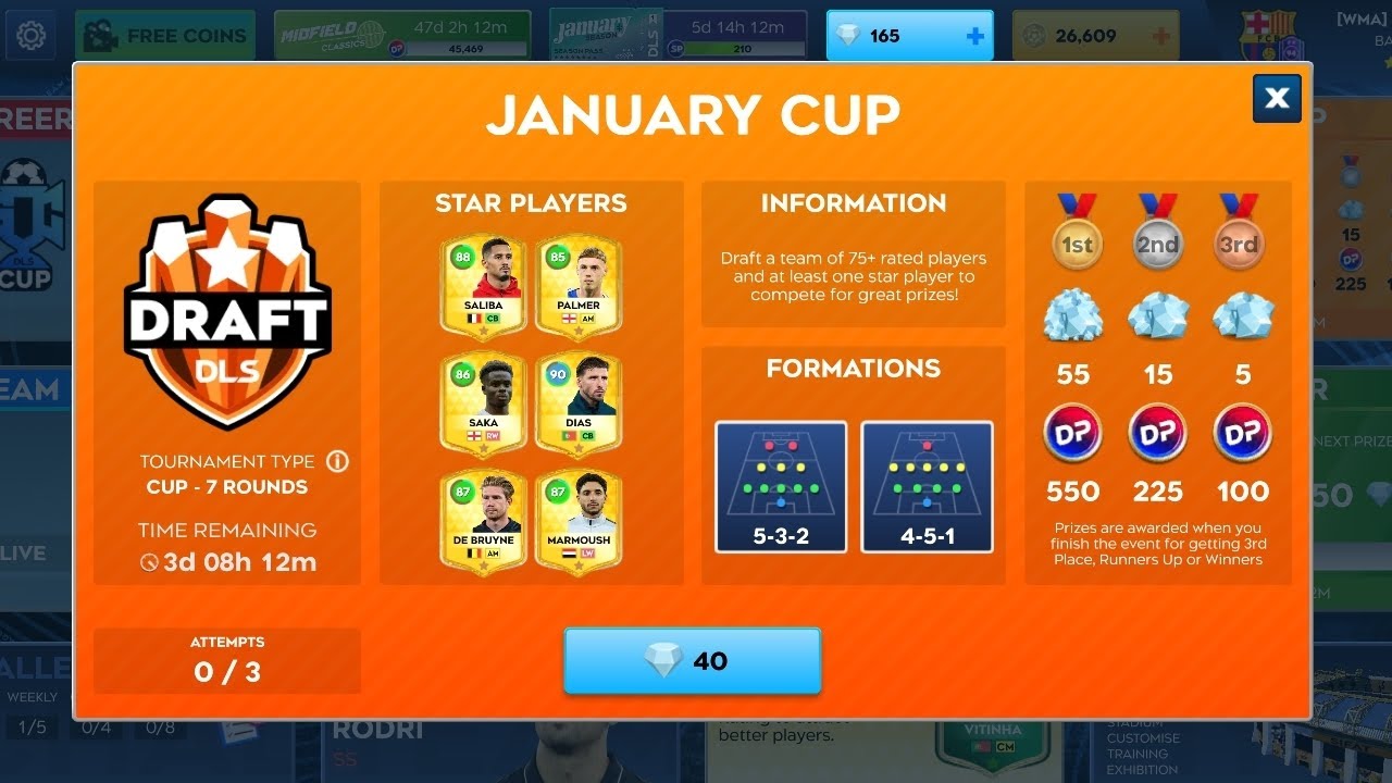JANUARY CUP. DLS GAME 2026.#January Cup #Dls Game 2026