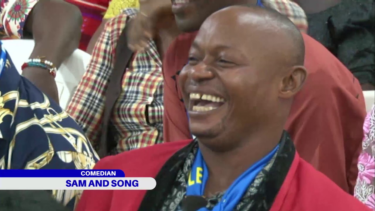 This is the funniest and shortest stage performance of Sam and song comedians at Bro Joshua Iginla b