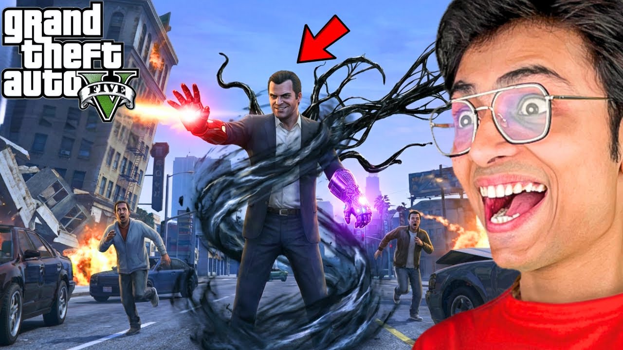 Michael Got the Powers of AVENGERS in GTA5😱 GTA5 Mods