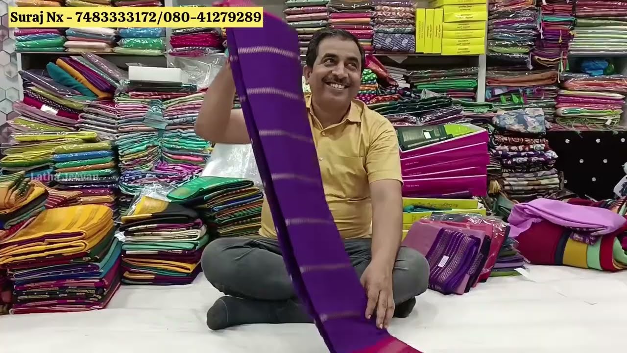Mysore Silk Crepe Sarees/Imitation Sarees for Marriage & Gifting | Bangalore Wholesale Sarees
