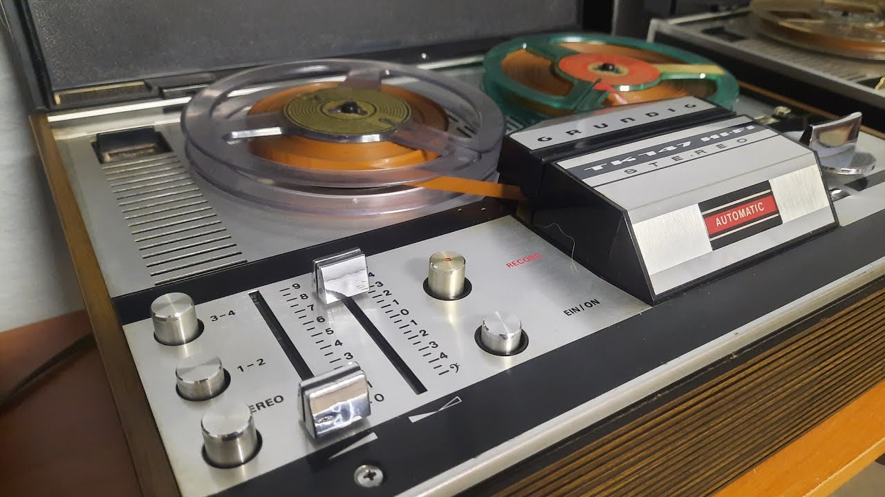 MAGNETOFON SZPULOWY GRUNDIG TK 147 NAPRAWA,CZYSZCZENIE,TEST