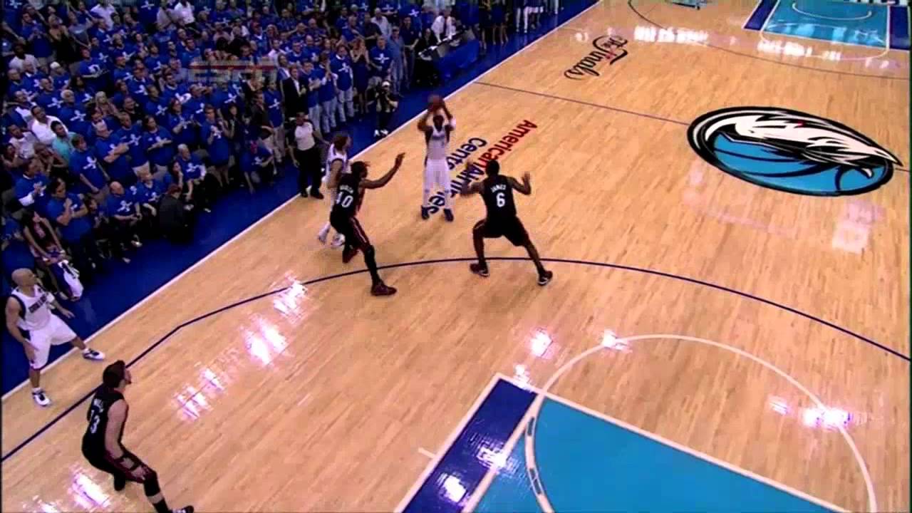 Jason Terry hits a clutch three over LeBron James - BANG