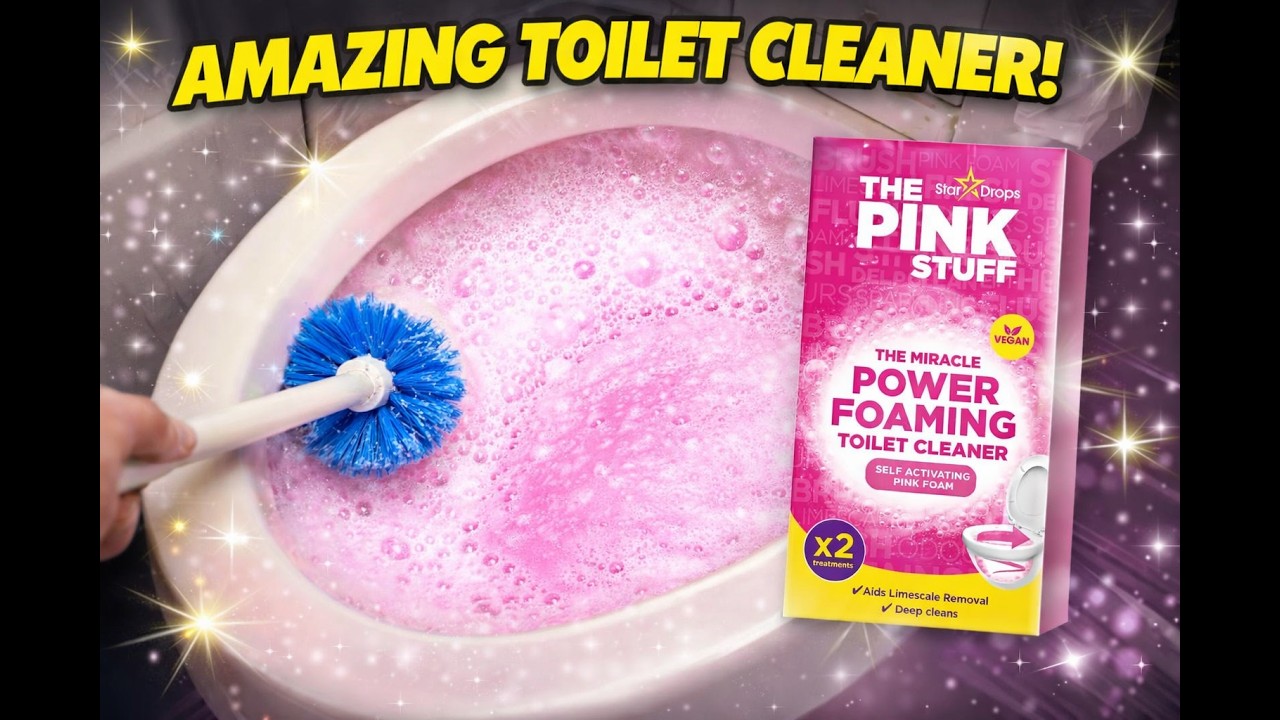 Тест средства для чистки туалета Pink Stuff!