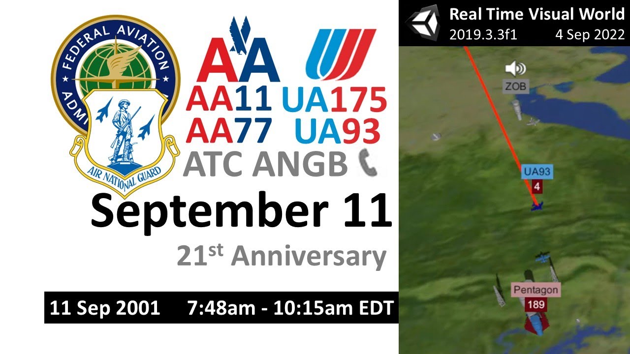 ATC/Rutgers Audio for AA11, UA175, AA77 & UA93 (7:48 am - 10:15 am EDT) | September 11 2001 | RTT